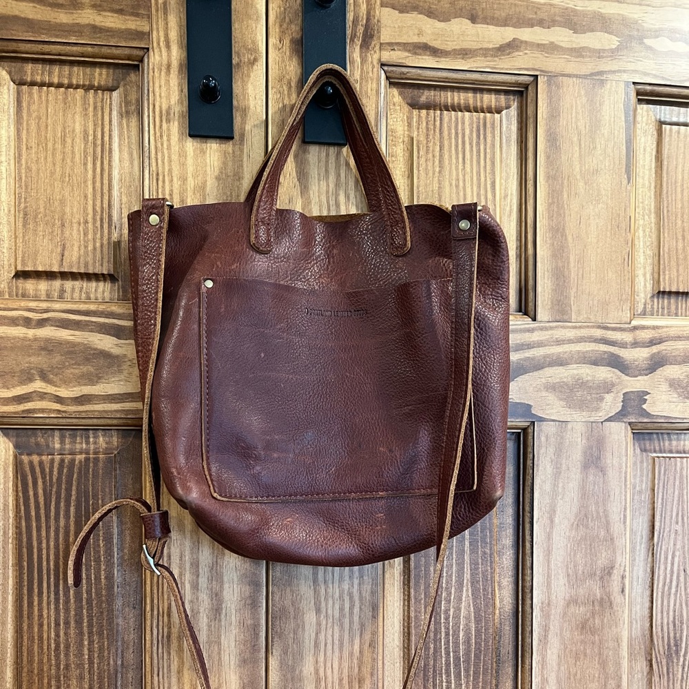 Poshmark small tote bag - all leather